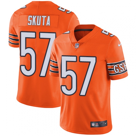 Men's Nike Chicago Bears #57 Dan Skuta Elite Orange Rush Vapor Untouchable NFL Jersey - Ujersey