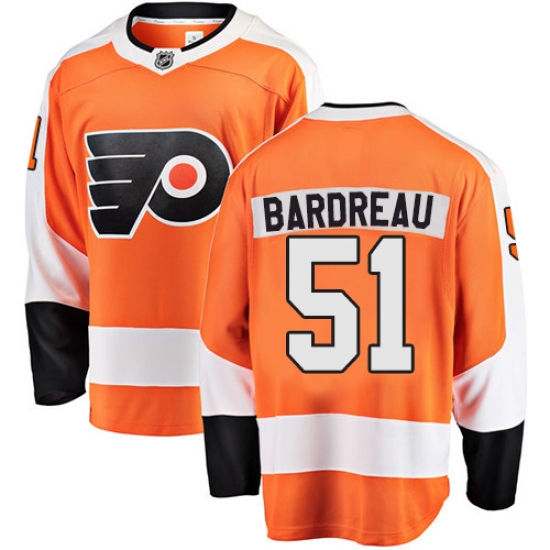 Men's Philadelphia Flyers #51 Cole Bardreau Fanatics Branded Orange Home Breakaway NHL Jersey - Ujersey