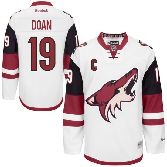 Women's Reebok Arizona Coyotes #19 Shane Doan Authentic White Away NHL Jersey - Ujersey