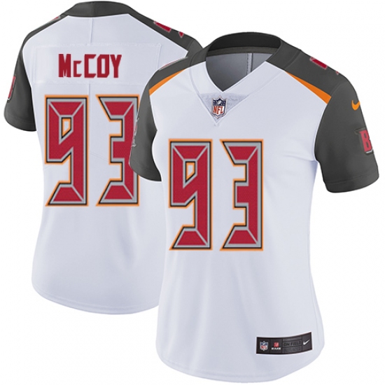 Women's Nike Tampa Bay Buccaneers #93 Gerald McCoy White Vapor Untouchable Limited Player NFL Jersey - Ujersey