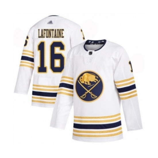Youth Buffalo Sabres #16 Pat Lafontaine Authentic White 50th Season Hockey Jersey - Ujersey