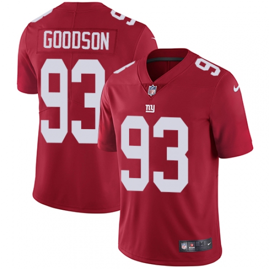 Youth Nike New York Giants #93 B.J. Goodson Red Alternate Vapor Untouchable Elite Player NFL Jersey - Ujersey