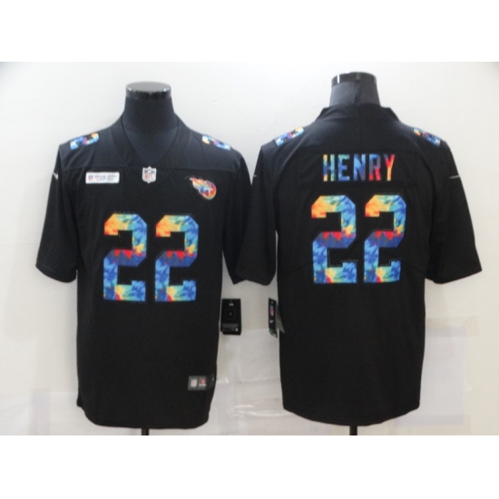 Men's Tennessee Titans #22 Derrick Henry Rainbow Version Nike Limited Jersey - Ujersey