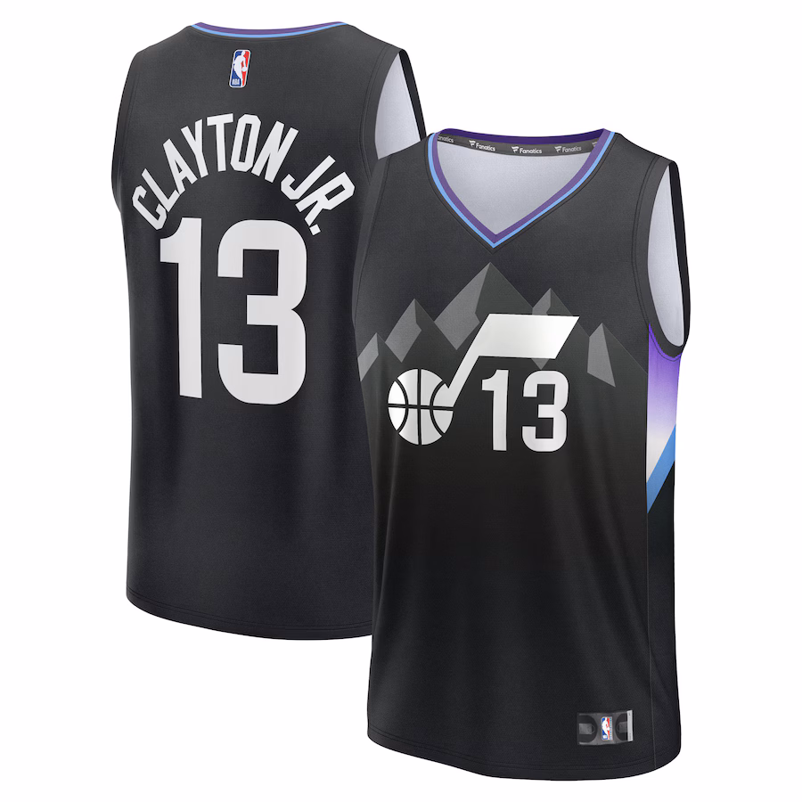Men's Utah Jazz Walter Clayton Jr. Fanatics Black Fast Break Replica Player Jersey - Statement Edition - Ujersey