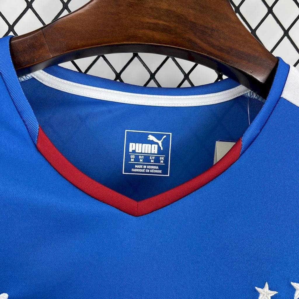 Rangers FC Retro Soccer Jersey Home Custom Shirt 2015-16 - ujerseystore