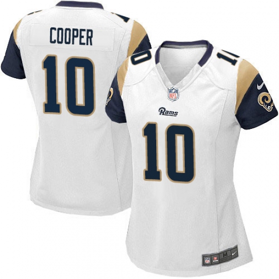 Women's Nike Los Angeles Rams #10 Pharoh Cooper Game White NFL Jersey - Ujersey