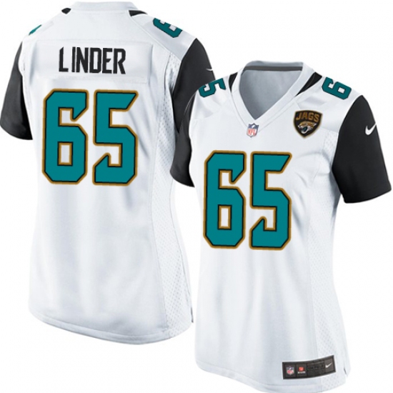 Women's Nike Jacksonville Jaguars #65 Brandon Linder Game White NFL Jersey - Ujersey