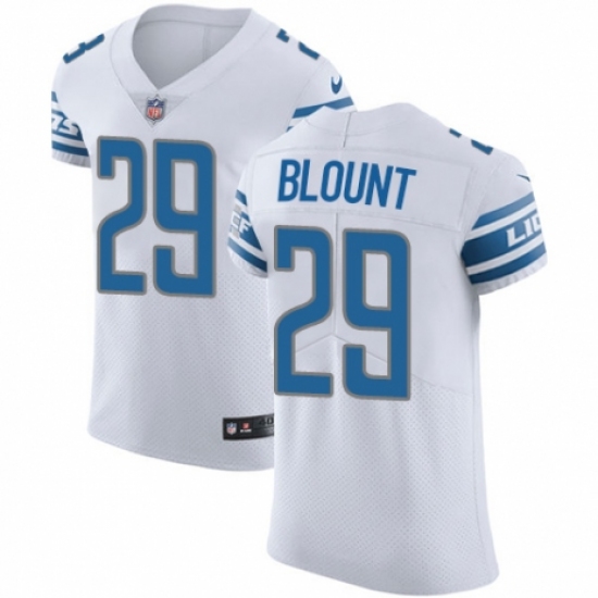 Men's Nike Detroit Lions #29 LeGarrette Blount White Vapor Untouchable Elite Player NFL Jersey - Ujersey