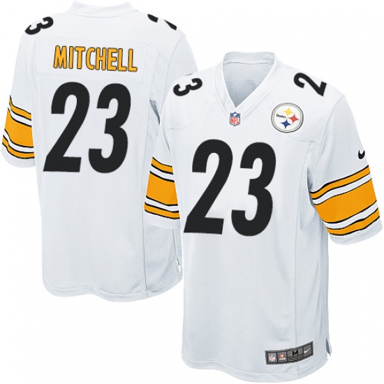 Men's Nike Pittsburgh Steelers #23 Mike Mitchell Game White NFL Jersey - Ujersey