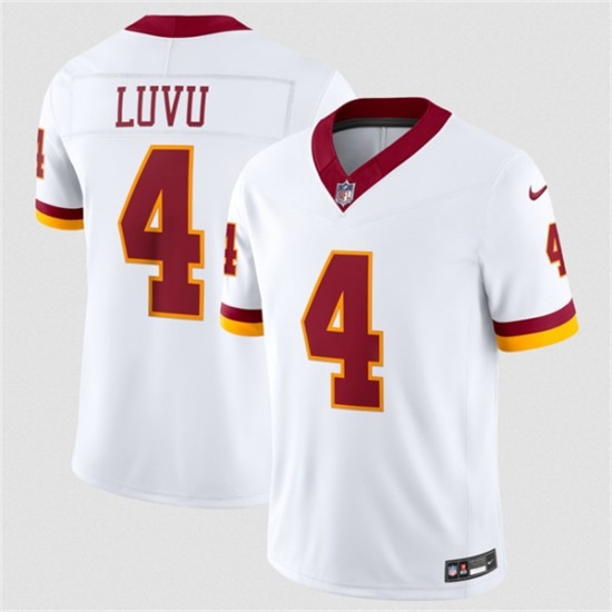 Men's Washington Commanders #4 Frankie Luvu White 2026 F.U.S.E. Vapor Limited Football Stitched Jersey - Ujersey