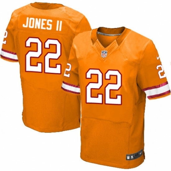 Men's Nike Tampa Bay Buccaneers #22 Ronald Jones II Elite Orange Glaze Alternate NFL Jersey - Ujersey