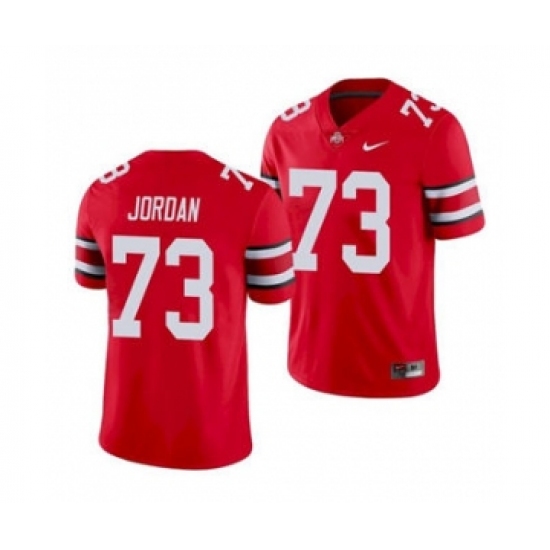 Men's Ohio State Buckeyes Michael Jordan Scarlet Football Game Jersey - Ujersey