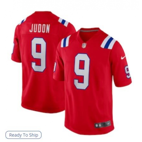Men's Nike New England Patriots #9 Matthew Judon Red Limited Jersey - Ujersey
