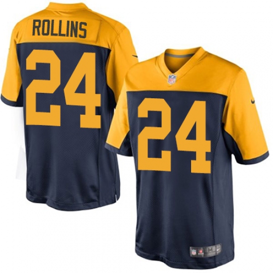 Men's Nike Green Bay Packers #24 Quinten Rollins Limited Navy Blue Alternate NFL Jersey - Ujersey