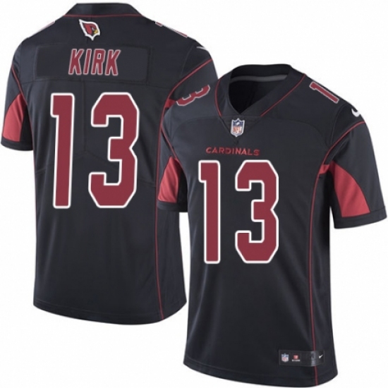 Men's Nike Arizona Cardinals #13 Christian Kirk Limited Black Rush Vapor Untouchable NFL Jersey - Ujersey