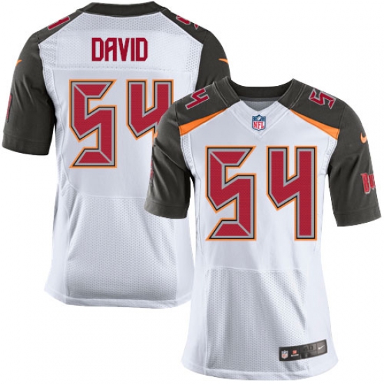 Men's Nike Tampa Bay Buccaneers #54 Lavonte David Elite White NFL Jersey - Ujersey