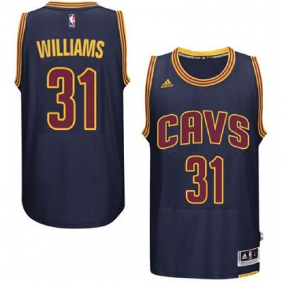 Men's Cleveland Cavaliers #31 Deron Williams adidas Navy Player Swingman CavFanatic Jersey - Ujersey