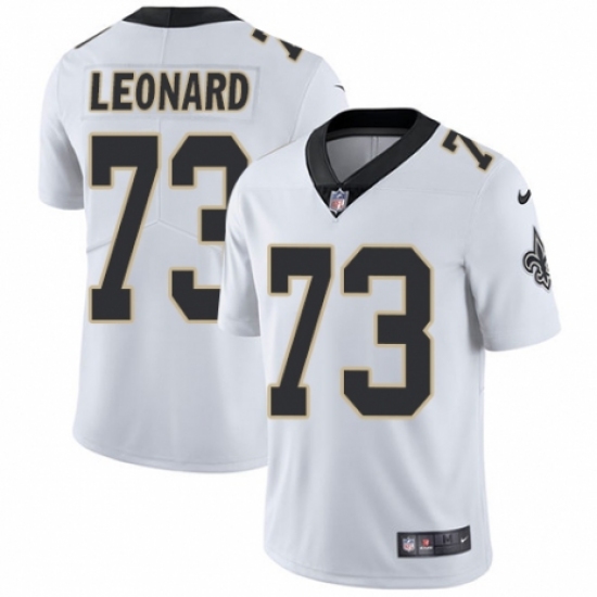 Youth Nike New Orleans Saints #73 Rick Leonard White Vapor Untouchable Limited Player NFL Jersey - Ujersey