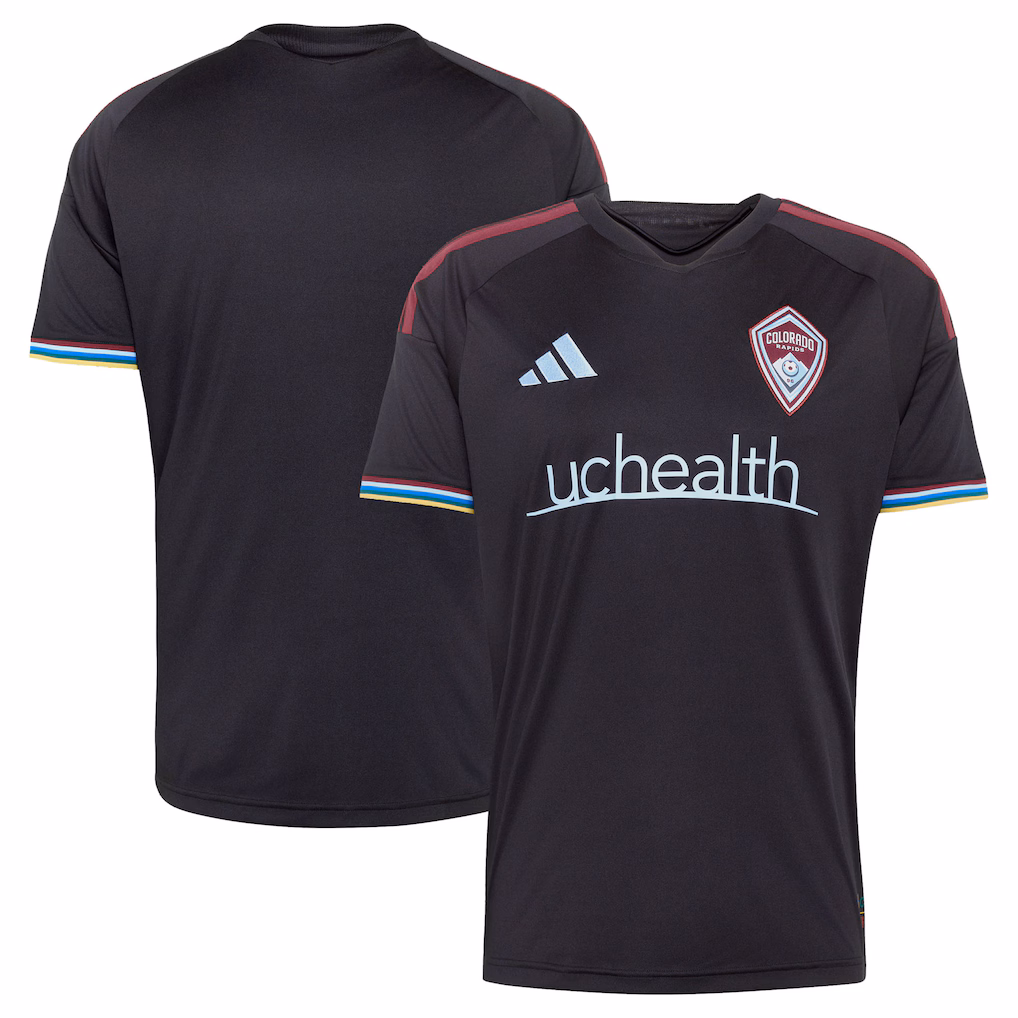 Men's Colorado Rapids adidas Black 2026 Colorful Colorado Replica Jersey - ujerseystore