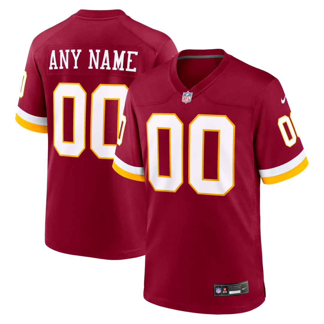 Youth Washington Commanders Nike Burgundy Custom Game Jersey - Ujersey