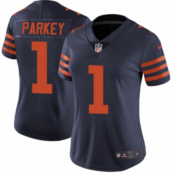 Women's Nike Chicago Bears #1 Cody Parkey Navy Blue Alternate Vapor Untouchable Limited Player NFL Jersey - Ujersey
