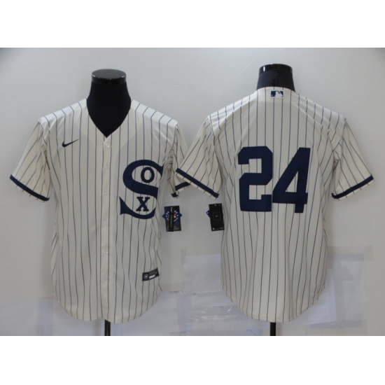 Men's Chicago White Sox #24 Yasmani Grandal Cream 2021 Field of Dreams Jersey - Ujersey