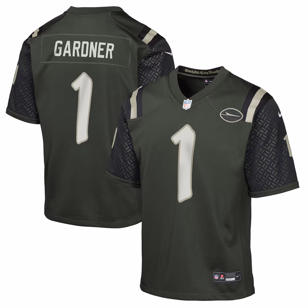 Youth New York Jets Ahmad Sauce Gardner Nike Green Rivalries Collection Game Jersey