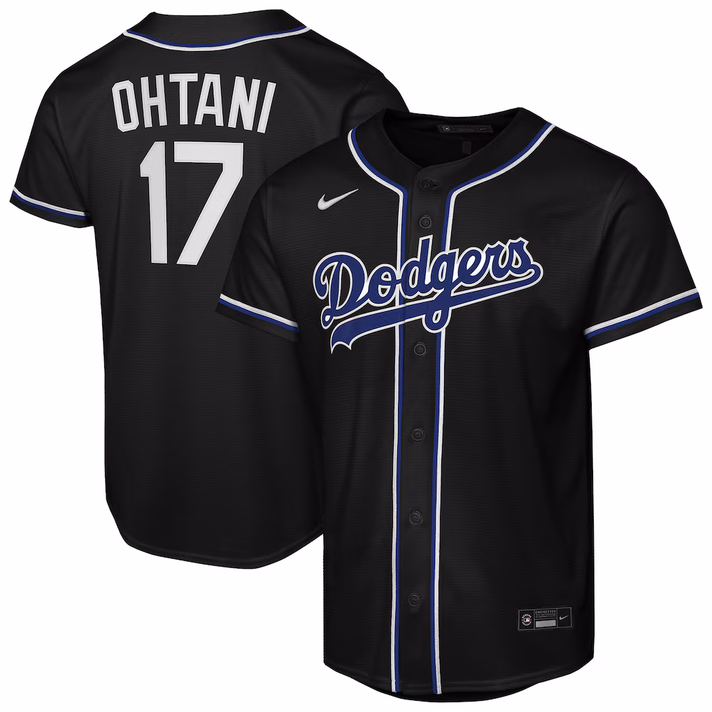 Youth Los Angeles Dodgers Shohei Ohtani Nike Black Fashion Replica Player Jersey - SUjersey01