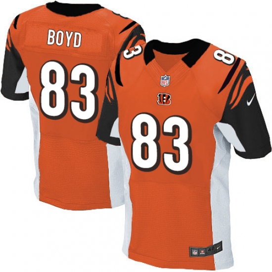 Men's Nike Cincinnati Bengals #83 Tyler Boyd Elite Orange Alternate NFL Jersey - Ujersey