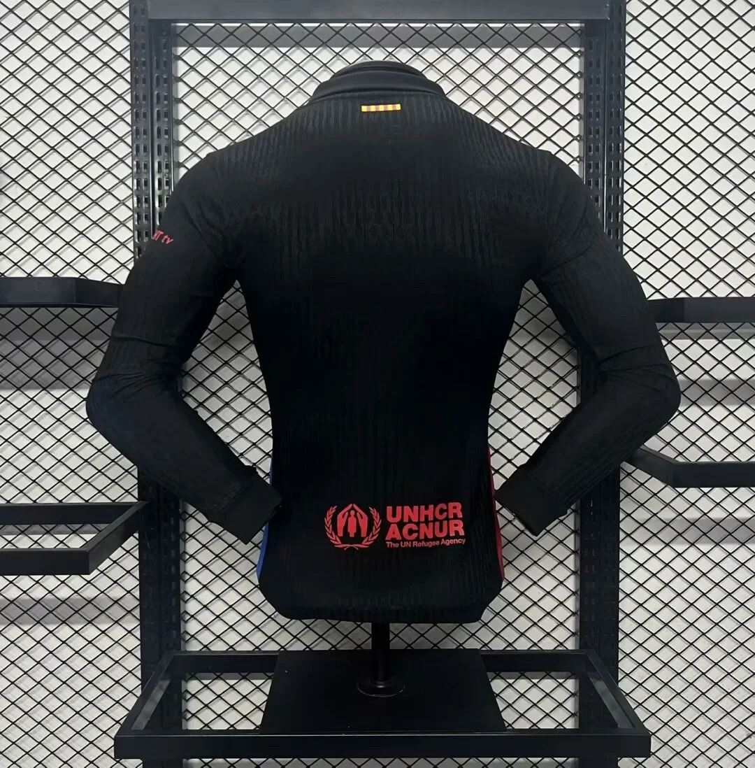 Barcelona Away Long Sleeve Soccer Jersey 2024/25