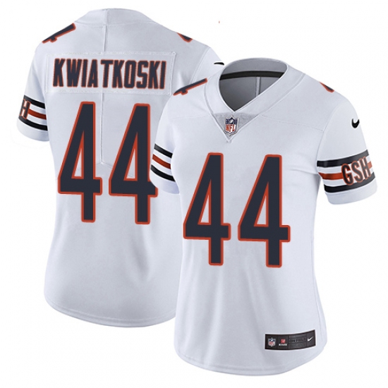 Women's Nike Chicago Bears #44 Nick Kwiatkoski White Vapor Untouchable Limited Player NFL Jersey - Ujersey