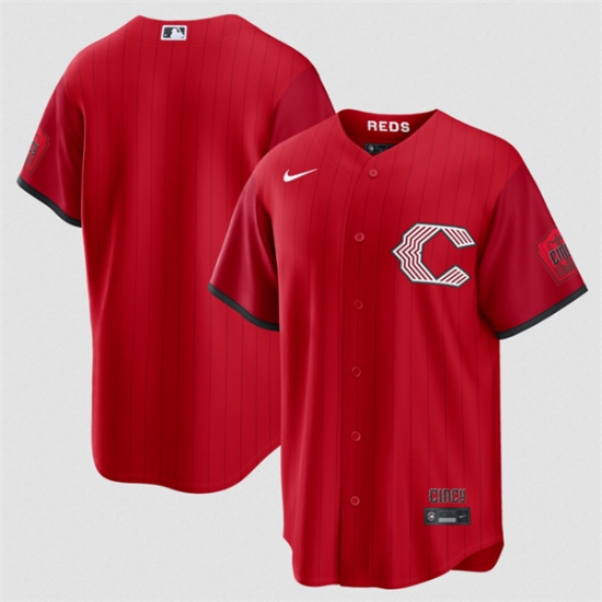 Men's Cincinnati Reds Blank Red 2026 City Connect Stadium Stitched Baseball Jersey - Ujersey