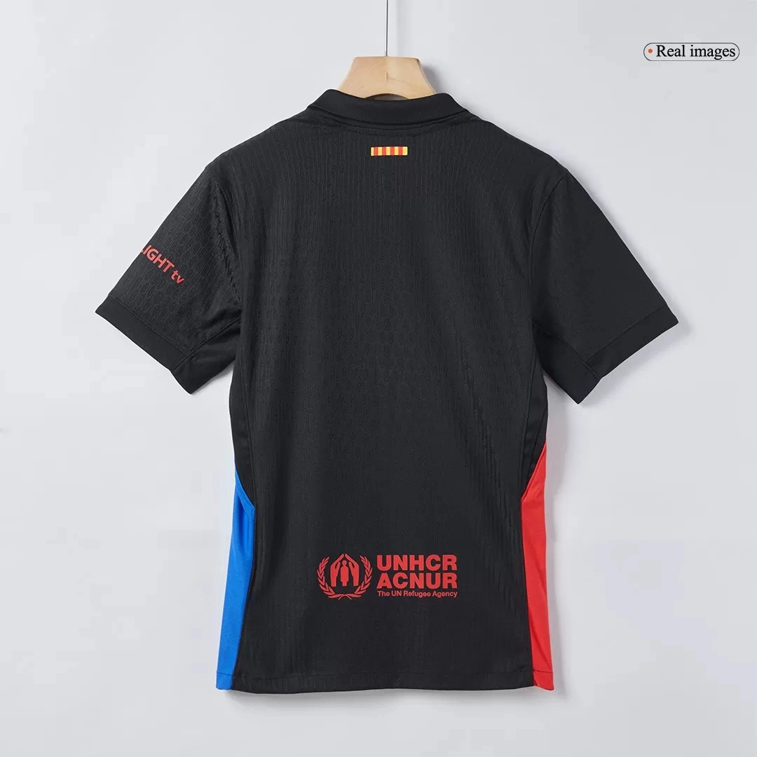 Barcelona Away Soccer Jersey 2024/25 - Spotify Logo Without Text - U-jersey