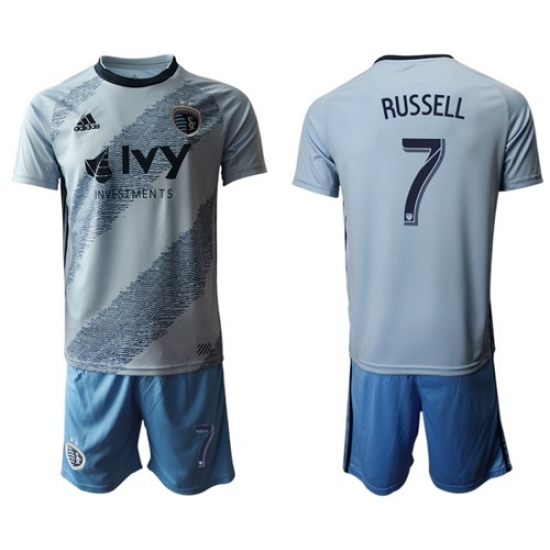 Sporting Kansas City #7 Russell Home Soccer Club Jersey