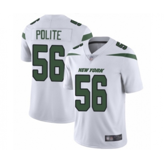 Men's New York Jets #56 Jachai Polite White Vapor Untouchable Limited Player Football Jersey - Ujersey