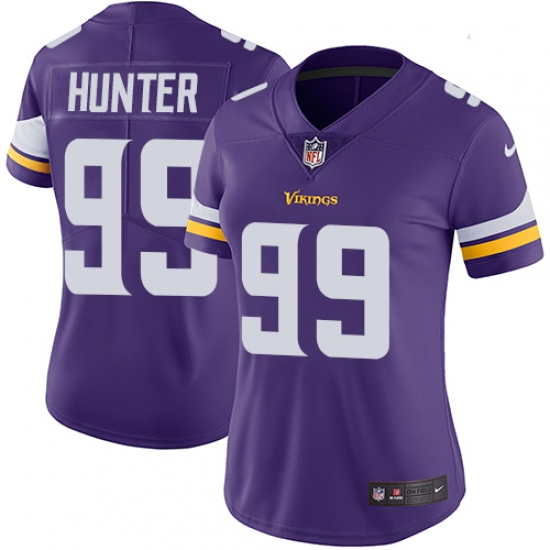 Women's Nike Minnesota Vikings #99 Danielle Hunter Purple Team Color Vapor Untouchable Limited Player NFL Jersey - Ujersey