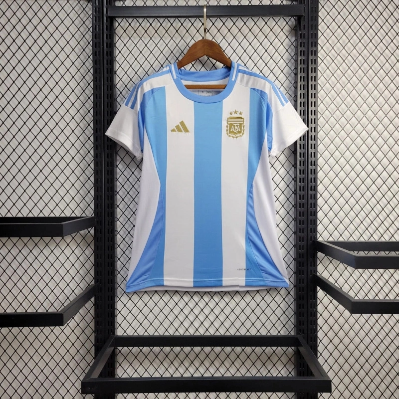 Argentina Soccer Jersey Home Women's Custom Shirt 2024 - ujerseystore
