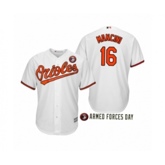 Youth Baltimore Orioles 2019 Armed Forces Day Trey Mancini #16 Trey Mancini  White Jersey - Ujersey