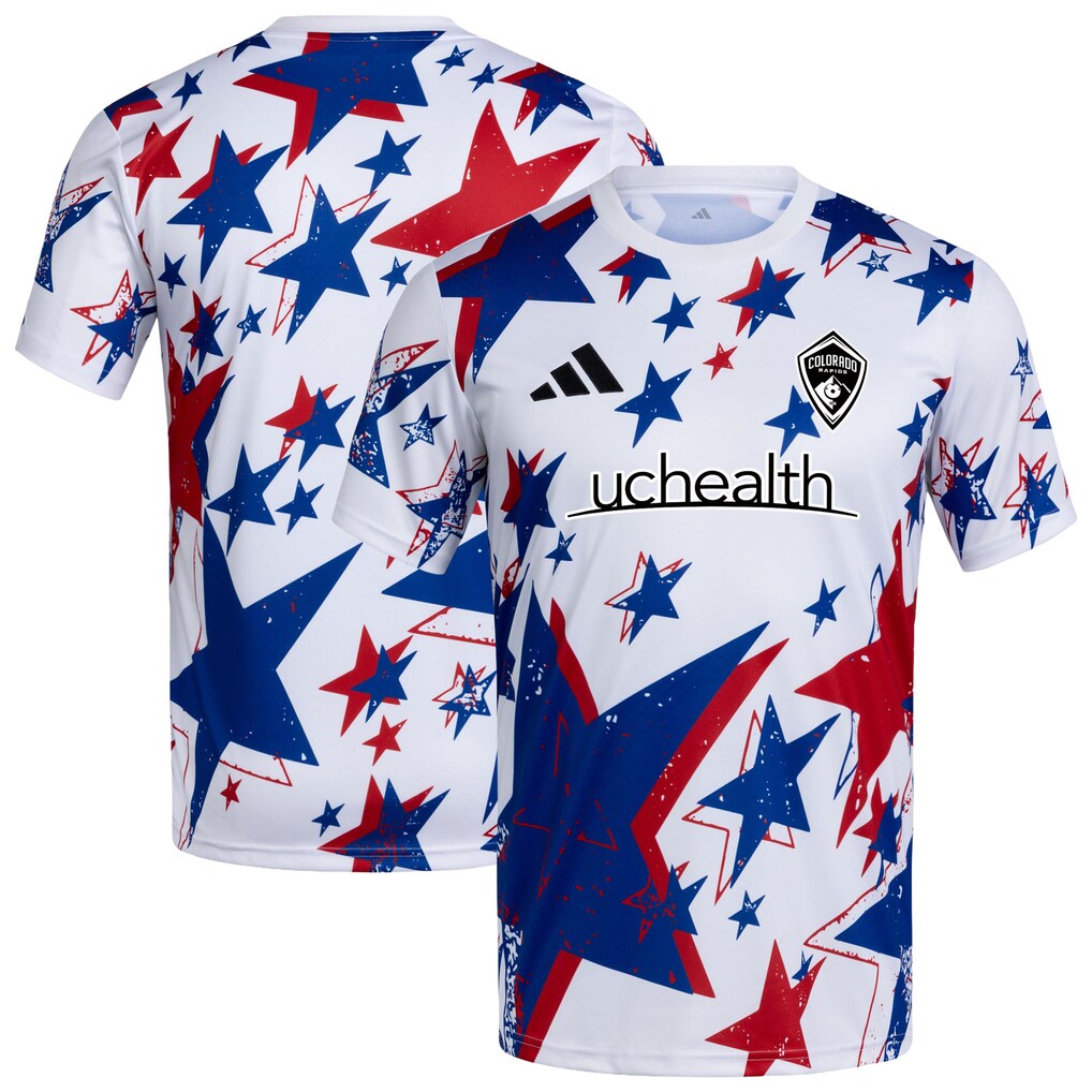 Men's Colorado Rapids adidas White 2026 Americana Pre-Match Jersey - Ujersey
