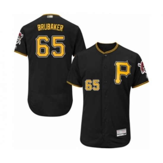Men's Pittsburgh Pirates #65 J.T. Brubaker Black Alternate Flex Base Authentic Collection Baseball Player Jersey - Ujersey