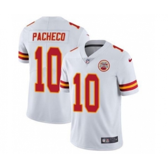 Men's Kansas City Chiefs #10 Isiah Pacheco White Vapor Untouchable Limited Stitched Football Jersey - Ujersey