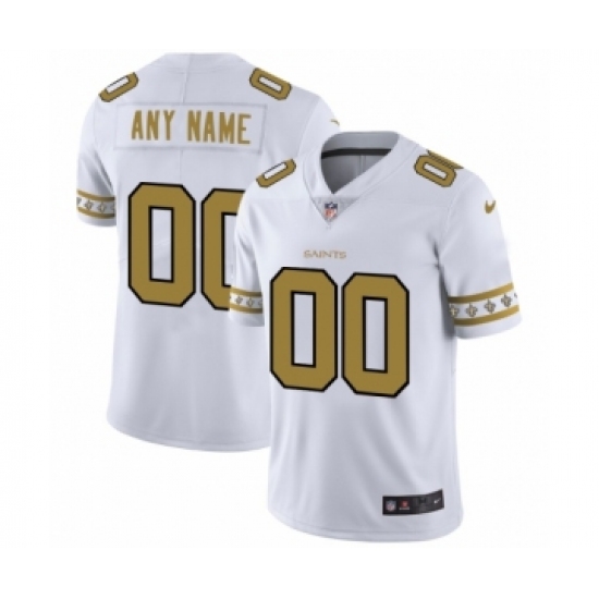 Men's New Orleans Saints Customized White Team Logo Cool Edition Jersey - Ujersey