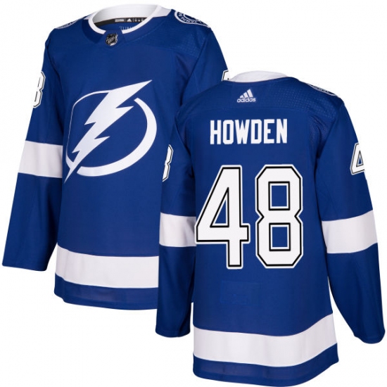 Men's Adidas Tampa Bay Lightning #48 Brett Howden Premier Royal Blue Home NHL Jersey - Ujersey