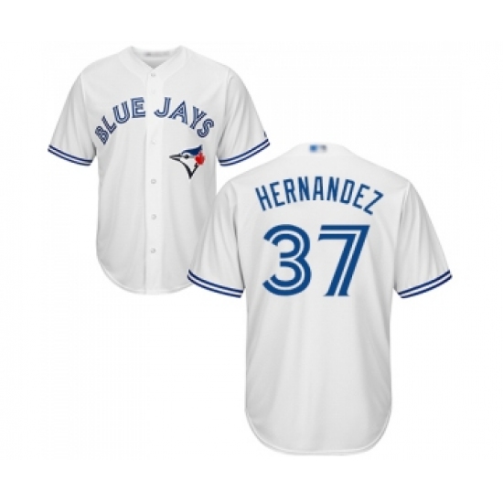 Youth Toronto Blue Jays #37 Teoscar Hernandez Replica White Home Baseball Jersey - Ujersey