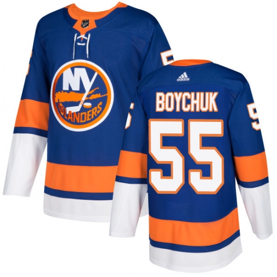 Men's Adidas New York Islanders #55 Johnny Boychuk Premier Royal Blue Home NHL Jersey - Ujersey