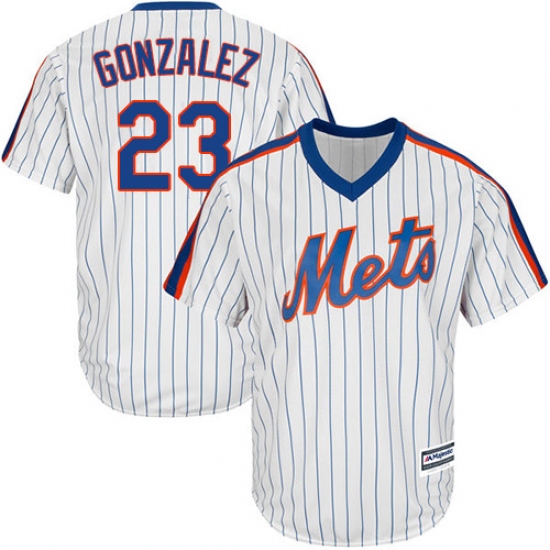 Men's Majestic New York Mets #23 Adrian Gonzalez Replica White Alternate Cool Base MLB Jersey - Ujersey
