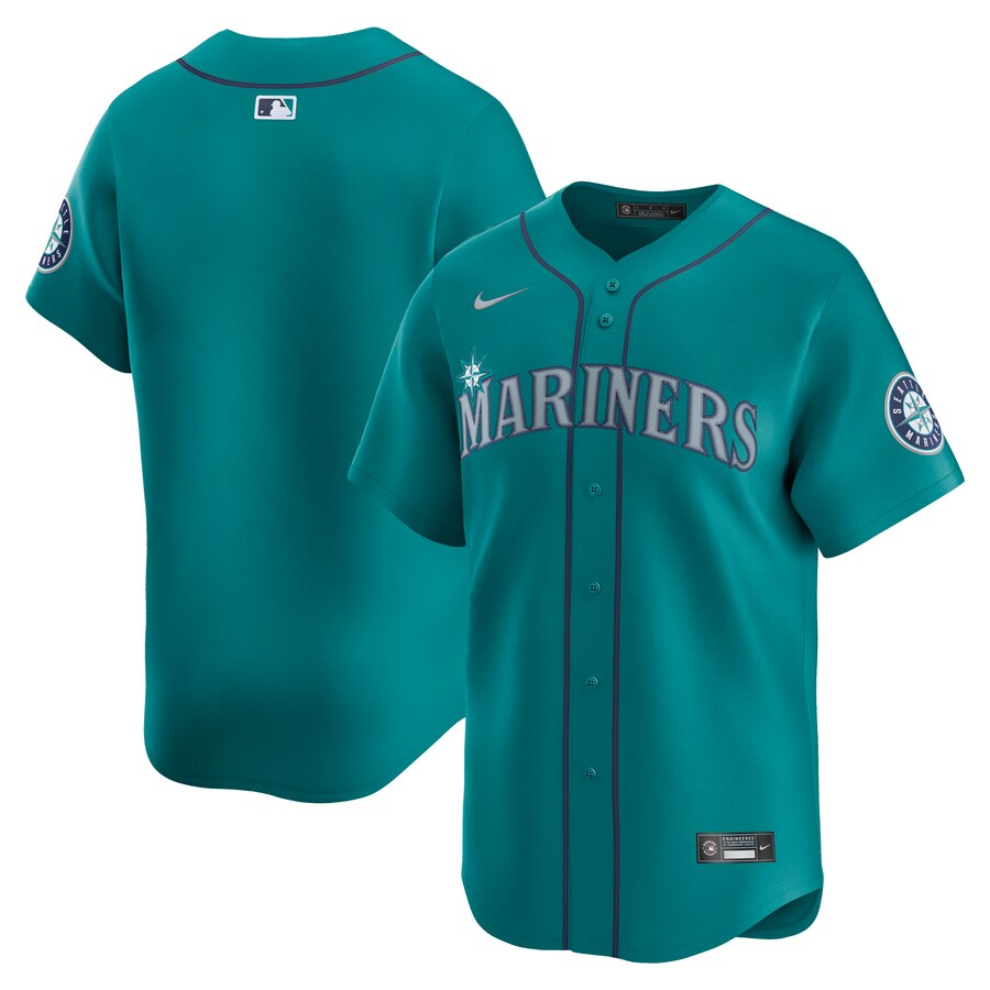 Men's Seattle Mariners Nike Teal Alternate Limited Jersey - Ujersey