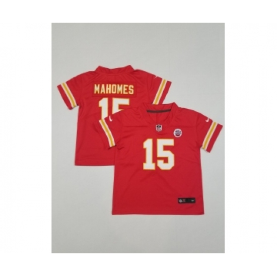 Toddler Kansas City Chiefs #15 Patrick Mahomes Limited Red Vapor Jersey