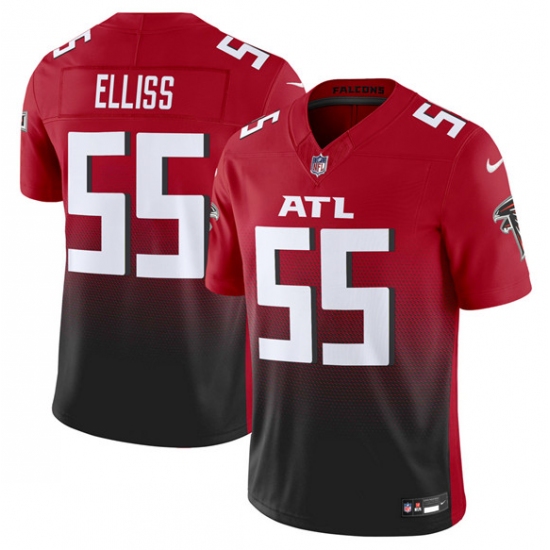 Men's Atlanta Falcons #55 Kaden Elliss Red Black 2025 F.U.S.E Vapor Untouchable Limited Football Stitched Jersey - Ujersey