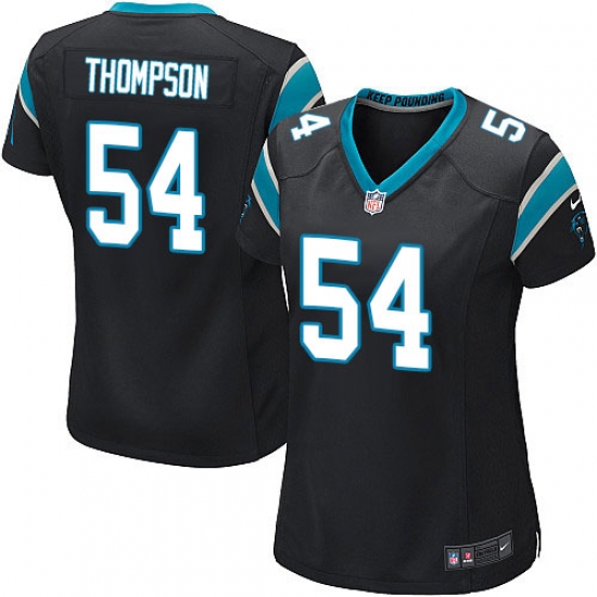 Women's Nike Carolina Panthers #54 Shaq Thompson Game Black Team Color NFL Jersey - Ujersey